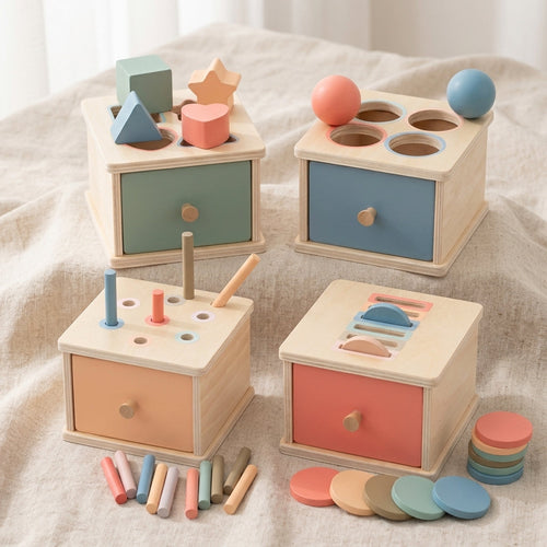 Coffret de boîtes d’activités Montessori — vue principale